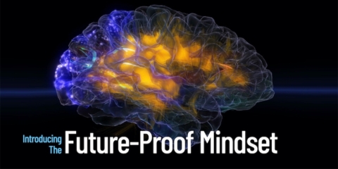 A picture of a brain with the words future - proof mindset